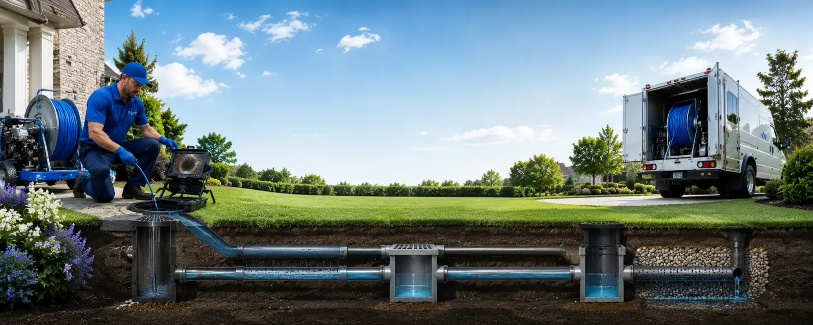 Outdoor drain cleaning information for Whipple, OH